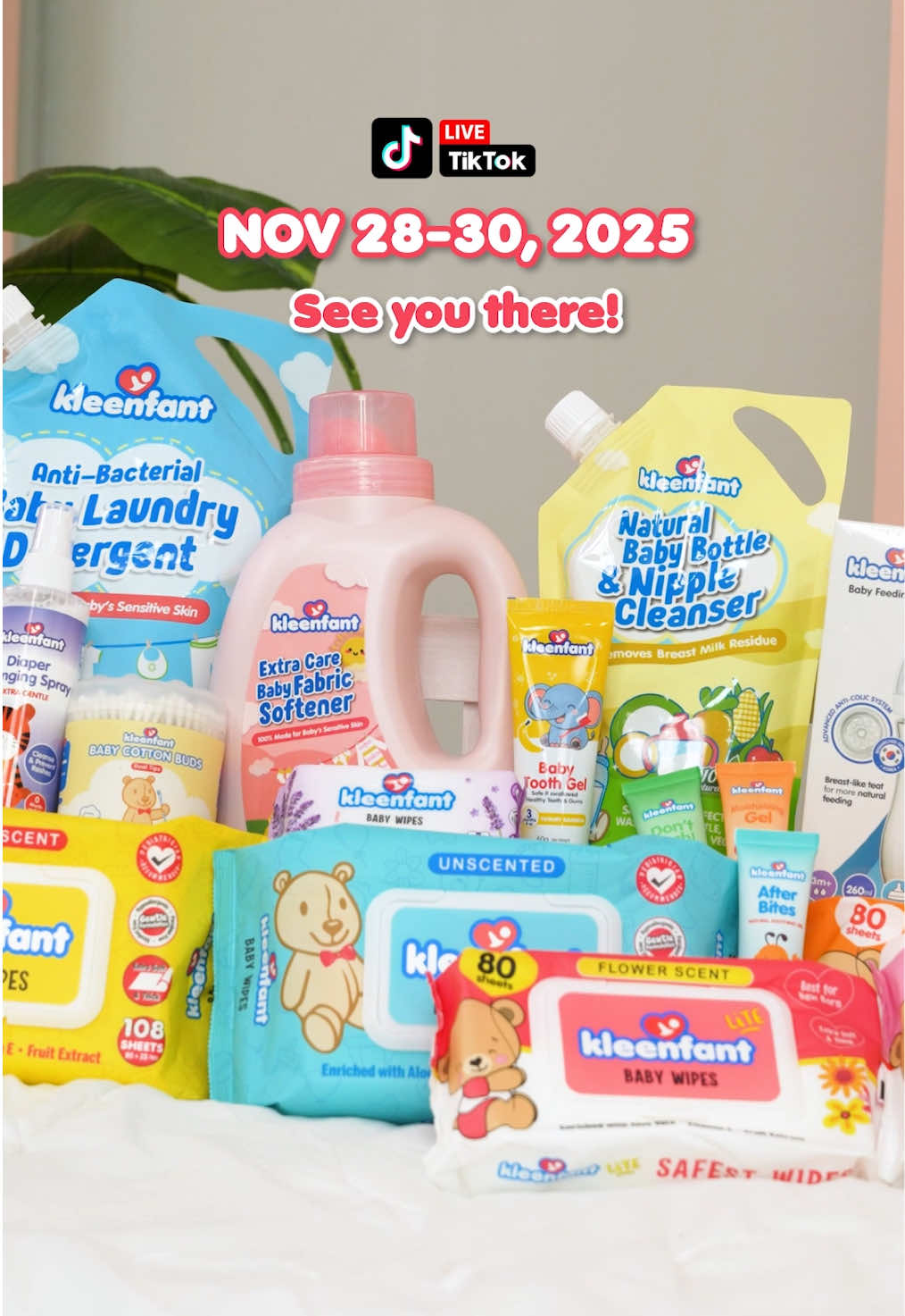 Get ready, mommy mars! Funtastic Payday Sale is calling! 😱🎉 Enjoy up to 85% OFF plus exciting ₱15 deals from November 28–30, 2025 exclusively on TikTok Live. 🤗 Don’t miss out on the fun, the steals, and the biggest savings of the month. Mark your calendars and join us LIVE! 🤩✨ #KleenfantForEveryBaby #Kleenfant #SwitchToKleenfantNa #AlagangKleenfant #fyp 
