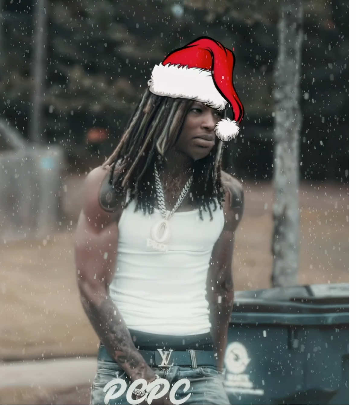 King von Christmas time #christmas #kingvon #santa #fypシ #edit 