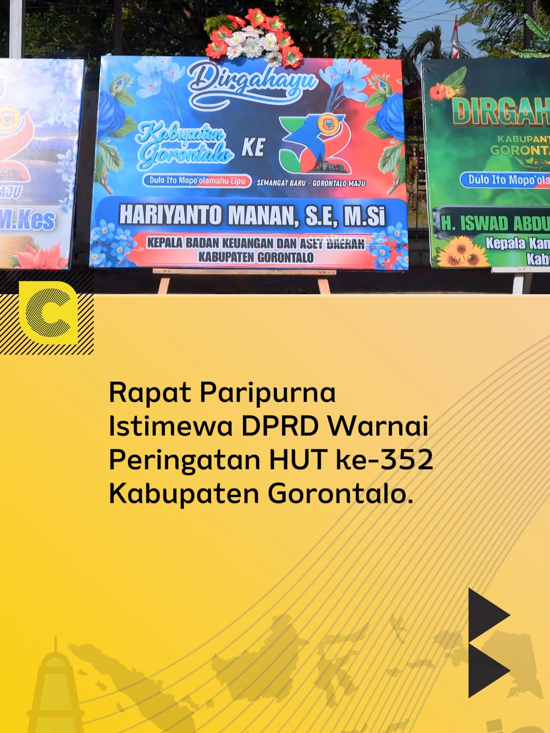 Rapat Paripurna Istimewa DPRD Warnai Peringatan HUT ke-352 Kabupaten Gorontalo.