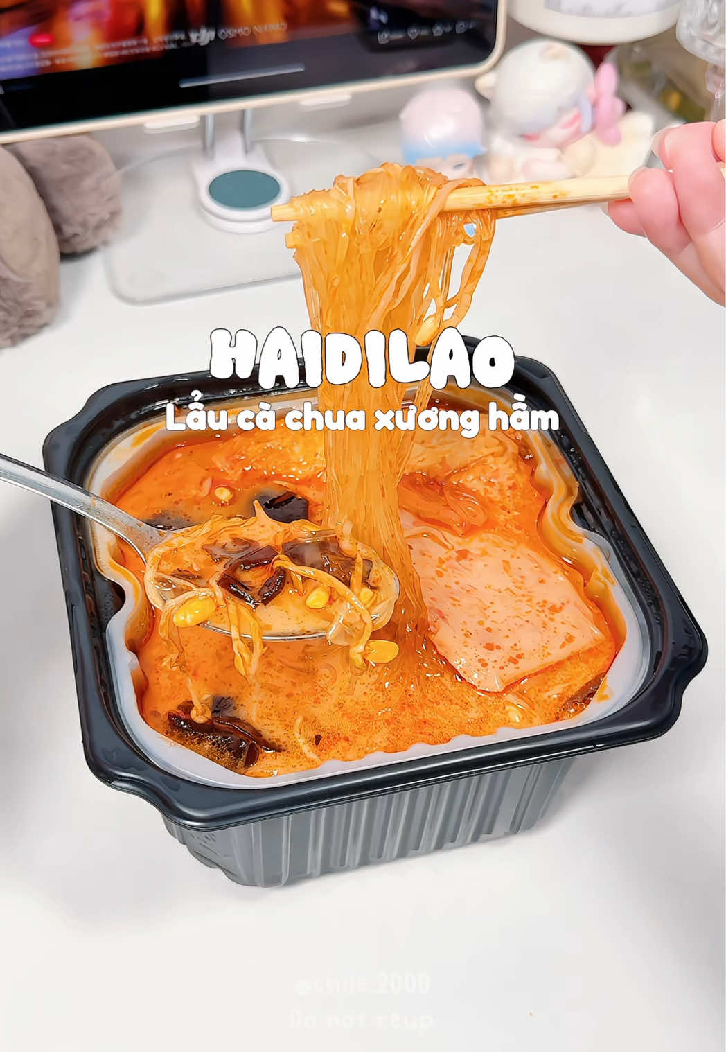 Lẩu tự sôi HAIDILAO vị cà chua xương hầm ngon nhất lun á nha 🍅🍲 #haidilao #lautusoi #lautusoihaidilao #foodreview #chichi2k 