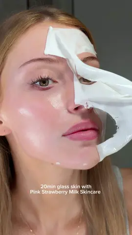 Glass skin in 20 minutes?! ad @medicube global just launched the dreamiest new glow line — hydrating, brightening and milk-smooth. 💦 PDRN Pink Niacinamide Milky Toner = instant radiance 🥛 Collagen Milk Toning Wrapping Mask = deep hydration 🌸 Collagen Glow Sunscreen = no cast, just glow A full glass-skin routine in pink perfection 💕 #medicube #sunscreen #nocastjustglow #boosterpro #glassskin 