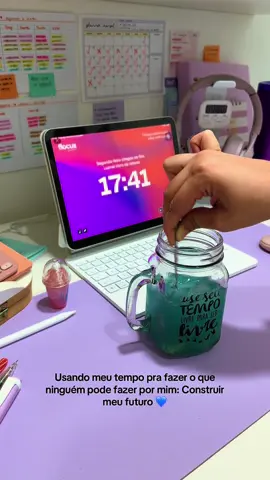 Pronta pra fazer acontecer 💙 #fyp #study #focus #energy #motivation 