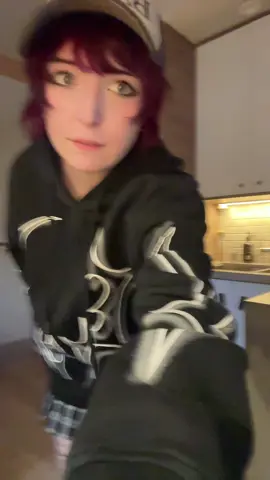 Purple hands from hair dye & gold from spraypaint 😭