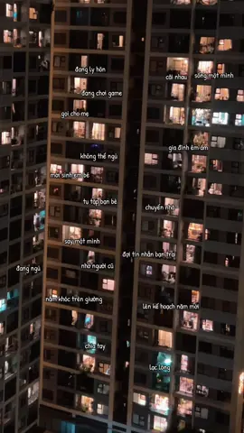 🧺 mỗi ô cửa sổ đều chứa đựng một cuộc đời - một nhịp đập trái tim, một bí mật, một khoảnh khắc mà không ai khác có thể nhìn thấy. 🧺 có người đang cười, có người đang vỡ vụn, có người chỉ đơn giản là đang cố gắng vượt qua một đêm nữa. 🧺 thật kỳ lạ khi chúng ta ở rất gần nhau, nhưng lại biết rất ít về những thế giới đang tỏa sáng bên cạnh mình. 🧺 đằng sau mỗi ánh đèn, là một câu chuyện - và biết đâu, đâu đó trong bóng tối, có ai đó cũng cảm thấy giống như bạn. #soft #healing #doitmessy