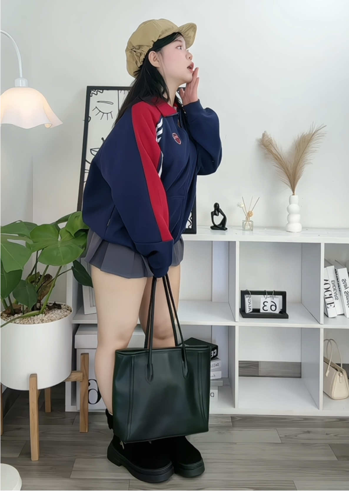 +1 áo khoác nỉ mặc mùa thu 🍂 🫶 #xuhuong #outfit 