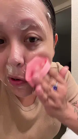 This little face cleaner gets all the dirt, makeup, and oil off so gently. My sick-day routine! #tiktokshopblackfriday #skincare #facecleaning #skintok #beautyfinds 