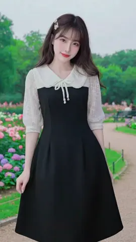 #Đầm thiết kế cổ V phối ren thêu hoa #OOTD #viral #outfitideas #homnaymacgi 