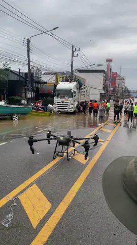 โดรนเกษตร#fyp #น้ําท่วม68 #หาดใหญ่ #โดรนการเกษตร 