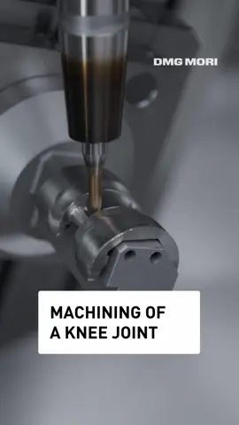 🦾⚡ Ever seen how a knee implant gets made? This knee joint from CoCr28Mo is machined on the DMU 60 eVo 2nd Generation with spindles up to 40,000 rpm and a -5 / +110° swivel area. #dmgmori #dmgmorinews #DMU60eVo #medicaltechnology #fyp