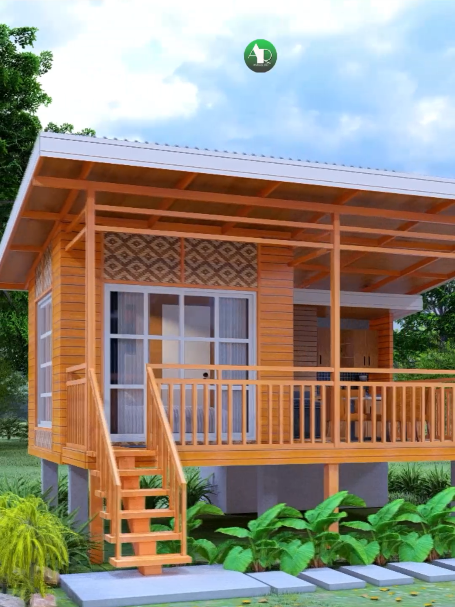 Small Native House Design#farmhousedesign #smallhousedesign