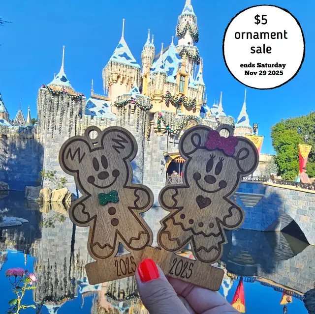 Just a few more days left for the $5 ornament sale!  #gingerbreadmickey #Christmas ##disney #disneyland #disneyworld 
