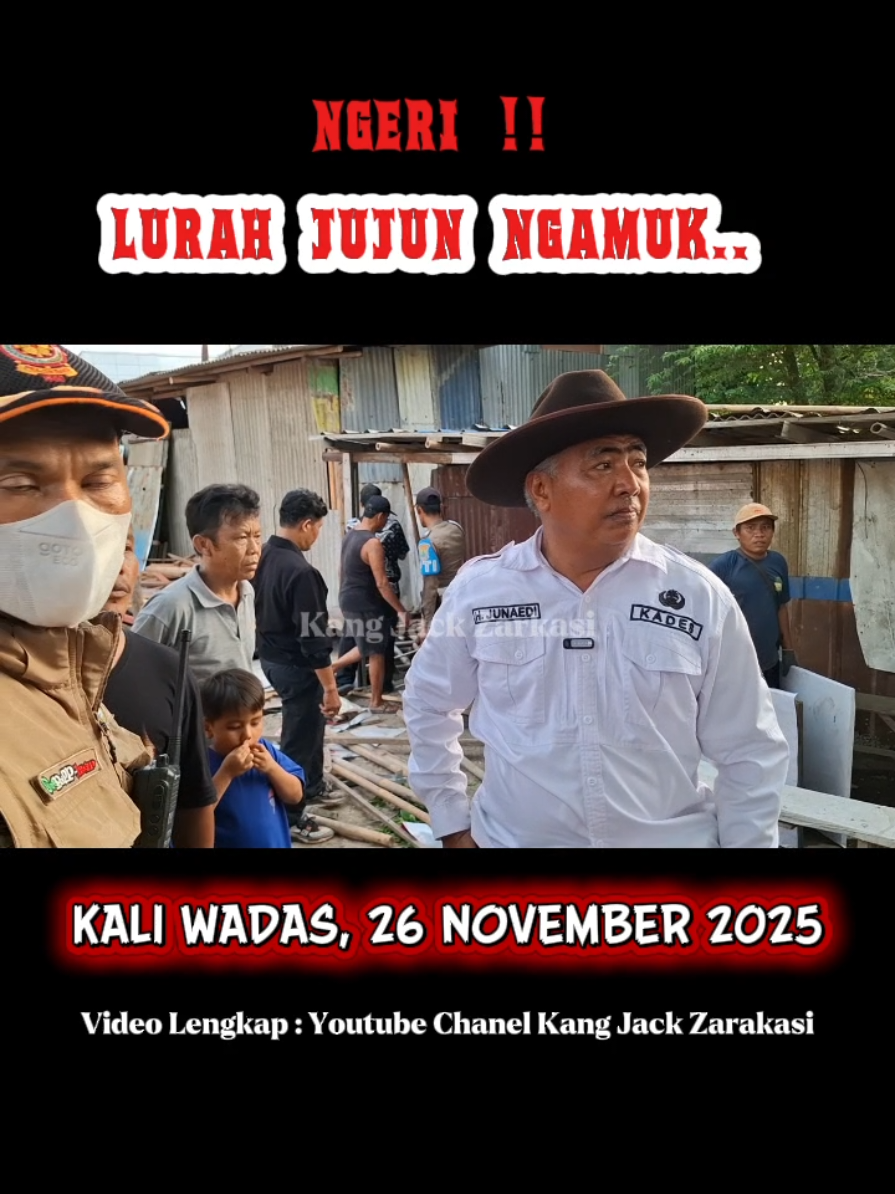 Pembongkaran bangunan liar, wadas - karawang