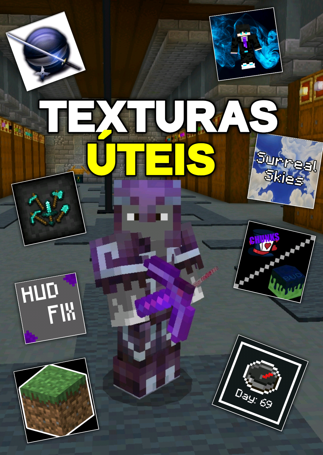 Texturas Para Minecraft Bedrock #minecraftbedrock #fyp #Minecraft #mcpe #fy 