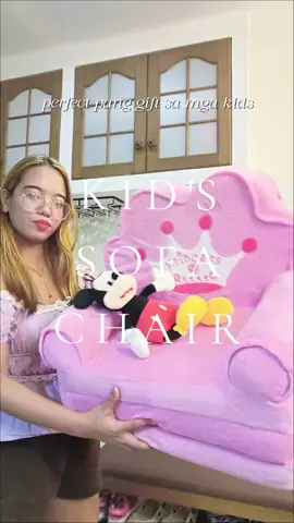𐙚 Foldable Kid's Sofa Chair 💗✨ #kidssofa #kidssofabed #foldablekidssofa #giftideaforkids #fyp 