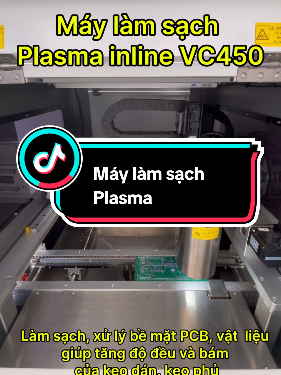 Làm sạch, xử lú bề mặt PCB bằng plasma lạnh, sẵn máy demo cho các bác #smt #surfacetreatment #xuhuongtiktok #foryou #LearnOnTikTok 