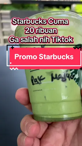 Starbucks banting harga di Tiktok, promo pakai voucher diskon di video ini@Starbucks Indonesia 