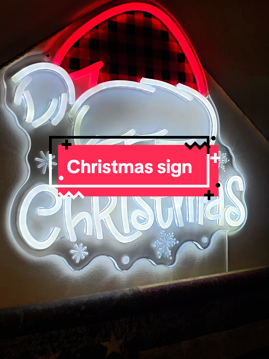 LED christmas sign..yes please! #christmassign  #christmasdecor  #tiktokshopblackfriday  #tiktokshopholidayhaul 