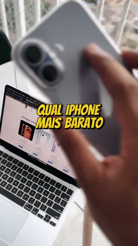 Qual o iPhone mais barato pra comprar na Black Friday? #iphone #blackfriday #apple #macbook #iphone17