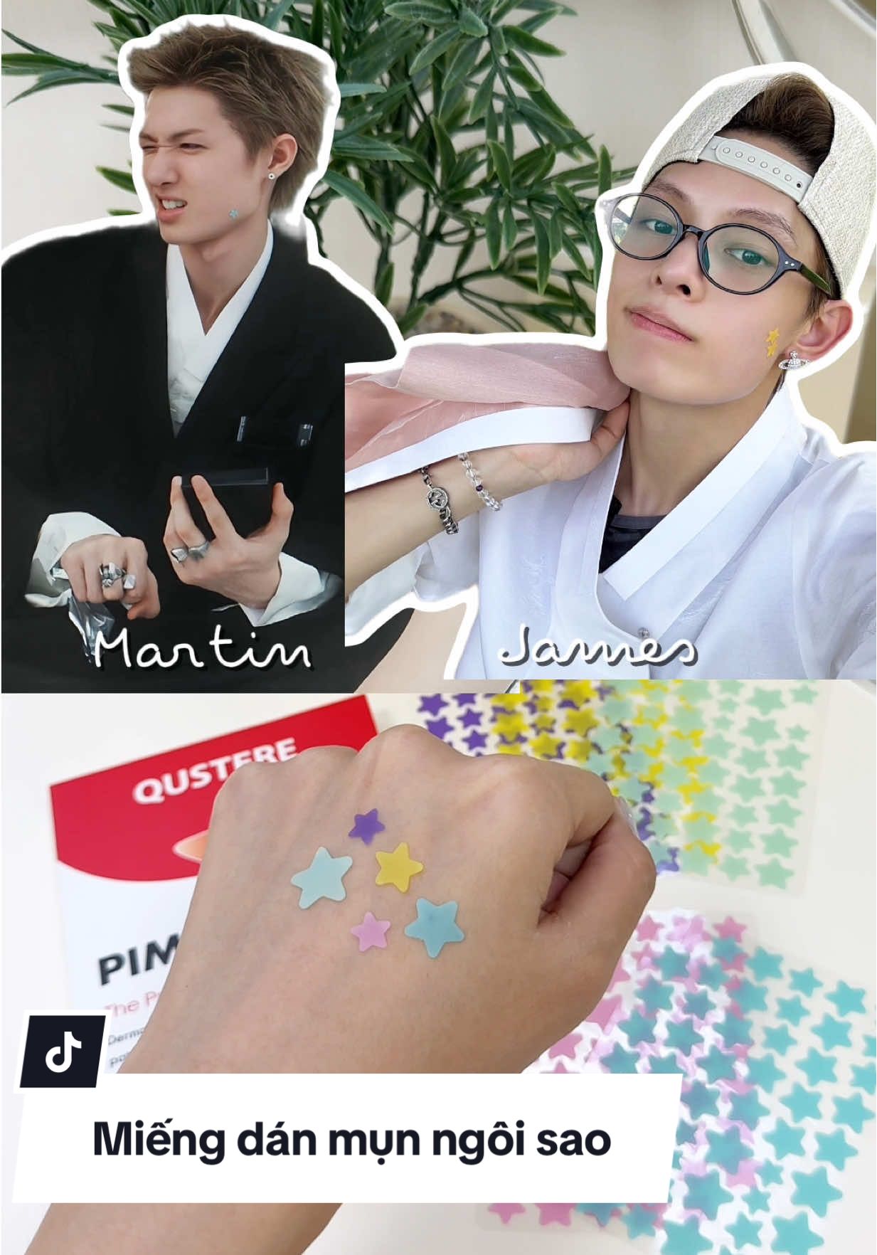Miếng dán mụn dễ thương, làm dịu nốt mụn oki nè #miengdanmun #danmun #roséblackpink #martincortis #jamescortis 
