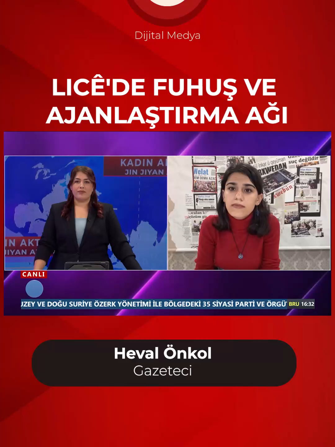 🚩LICÊ'DE FUHUŞ VE AJANLAŞTIRMA AĞI 🗣️Gazeteci Heval Önkol: 📌Kürdistan’da özel savaş politikaları yürütülüyor. 📌Licê, politik yapısıyla bilinen bir ilçe olduğundan, özellikle üzerinde sistematik bir politika yürütülüyor. 📌Yani, yaptığımız çalışma, öncelikle fuhuş çetesi tarafından düşürülen kadının yardımıyla başladı. 📌Kadının hâlâ devam eden bir can güvenliği problemi var. #MedyaHaber #MedyaHaberTv#MedyaHaberTv #medyahaber #barışvedemokratiktoplum #kürthalkönderi #kürdistann #süreç #önderlik #kürt