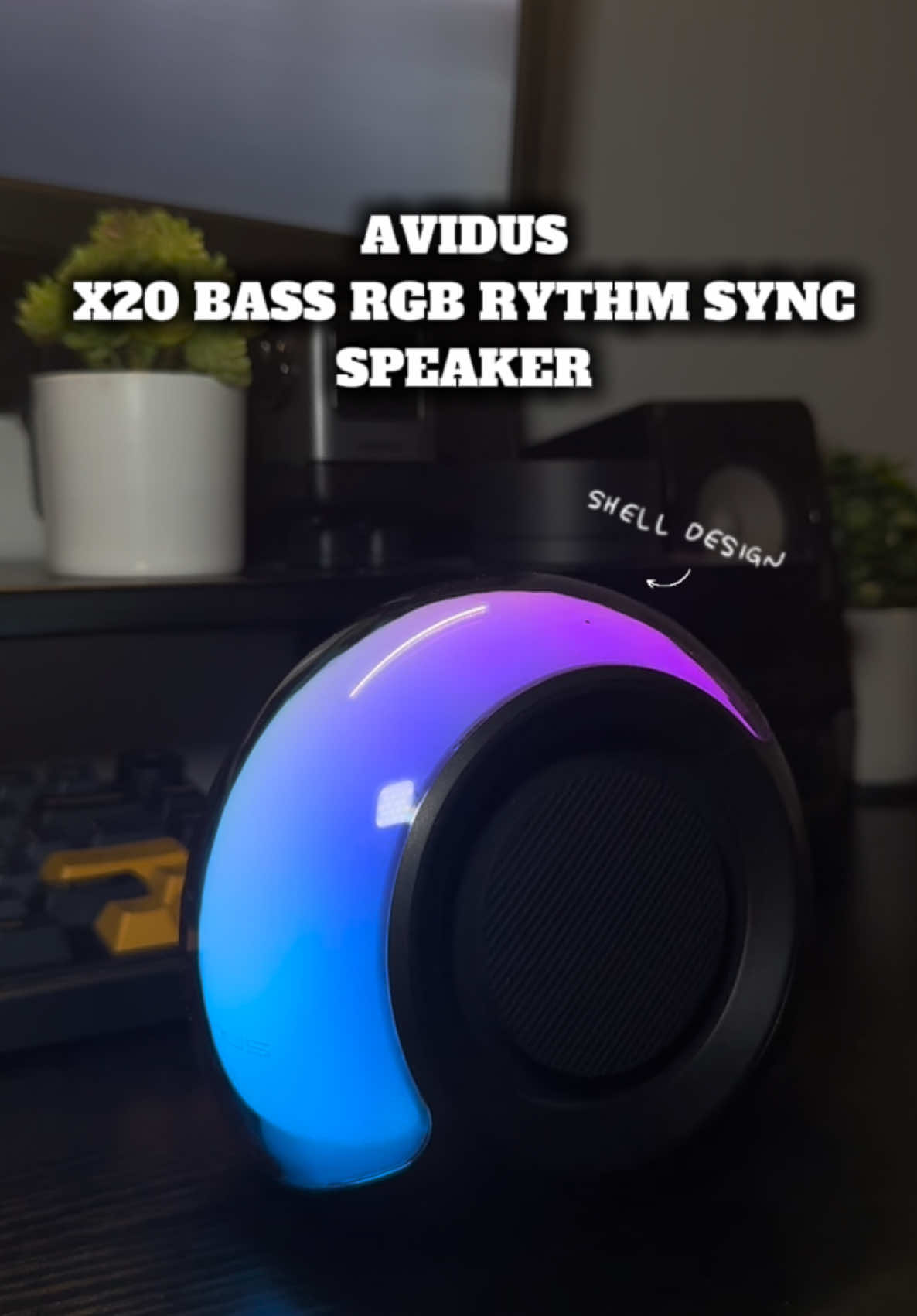 Bass speaker shell design na at may rythm sync rgb lights #Avidus #AvidusX20 #AvidusBassSpeaker #RGBBassSpeaker #RGBSpeaker 