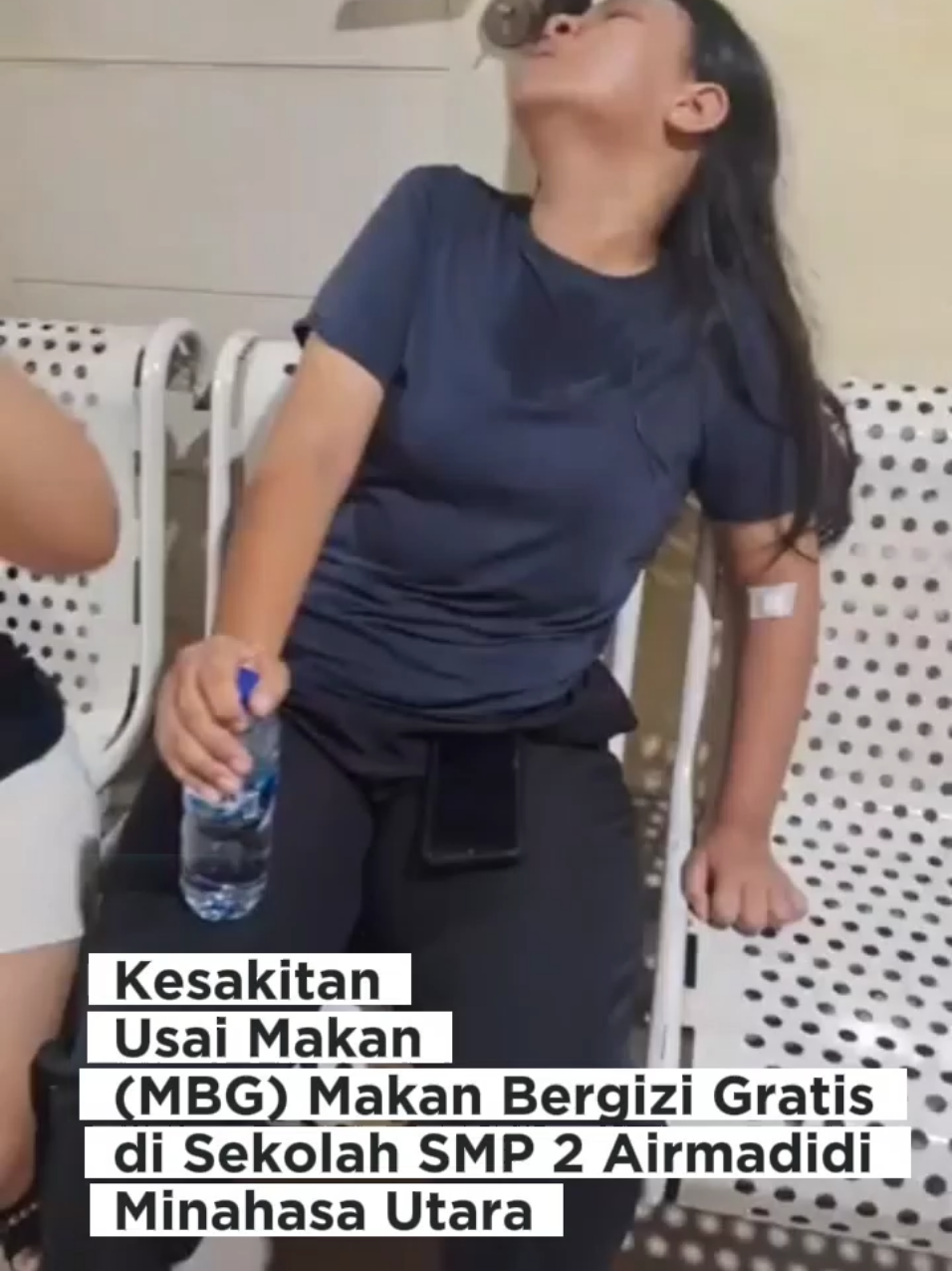 Kesakitan Usai Makan (MBG) Makan Bergizi Gratis di Sekolah SMP 2 Airmadidi Minahasa Utara. Rabu 26 /11/2025 #MBG #Airmadidi #Minut #Sulut