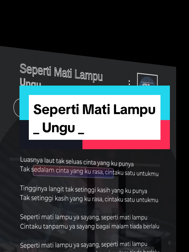 Seperti Mati Lampu || Ungu  #fyp #fypシ゚ #foryou #liriklagu #music #lirycsmusic #sepertimatilampu #ungu #coversong #viral 