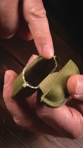 ASMR leather magic — crafting a phone case & earbuds case with those clean cuts and soft snaps 😌📱🎧✨ #leatherasmr #handcrafted #satisfying #leatherwork #asmrtok