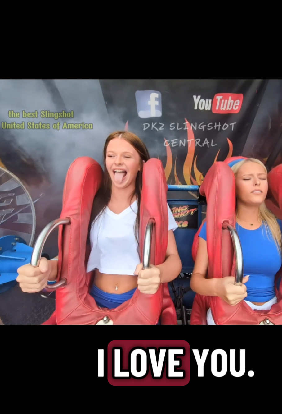 These two girls are really cute. Don’t miss the video; let's give those girls a shout-out for bravely playing this speed game! #slingshotride #fyp #slingshotclub #dkzslingshotcentral #slingshotking 