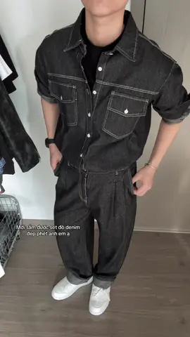 Set quần áo denim nam 👏 #outfit #goclamdep #reviewquanao #loclendo 
