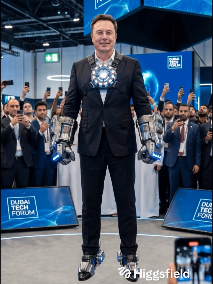Elon’s Anti-Gravity Shoes & Gloves Unveiled at the Dubai Tech Forum — He Finally Cracked It! 😱🔥🤖 At the Dubai Tech Forum, Elon Musk shocked the entire audience by revealing his futuristic anti-gravity shoes and gloves — a clean-tech, sci-fi inspired system that lets him hover and glide like a real-life superhero. With stabilizing energy pods and magnetic lift tech, he rose smoothly above the stage, balanced mid-air, and landed with flawless control. The crowd went wild. Elon didn’t just demo a gadget — he proved that the Iron Man dream is inching closer to reality… minus the dangerous reactor, of course. This is the future of human mobility! 🚀✨ #AntiGravityTech #ElonMusk #DubaiTechForum #FutureInnovation #IronManVibes #SciFiToReality #ViralVideo #MultiverseMatrix #AI #Sora #Trending #Reels #FYP #usa #higgsfield @higgsfield.ai #higgsfieldbanana