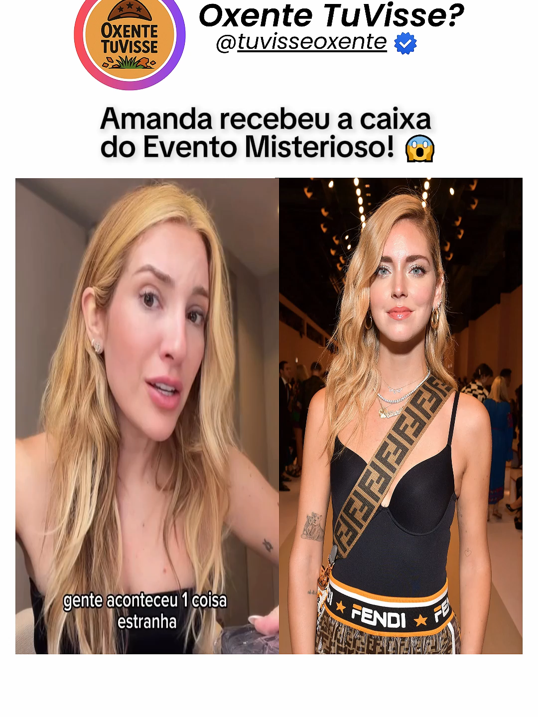 Amanda Meirelles recebeu a caixa do Evento Misterioso! #eventoclipfy #epicera #chiaraferragni #fofoca #noticia@clipfyai.league