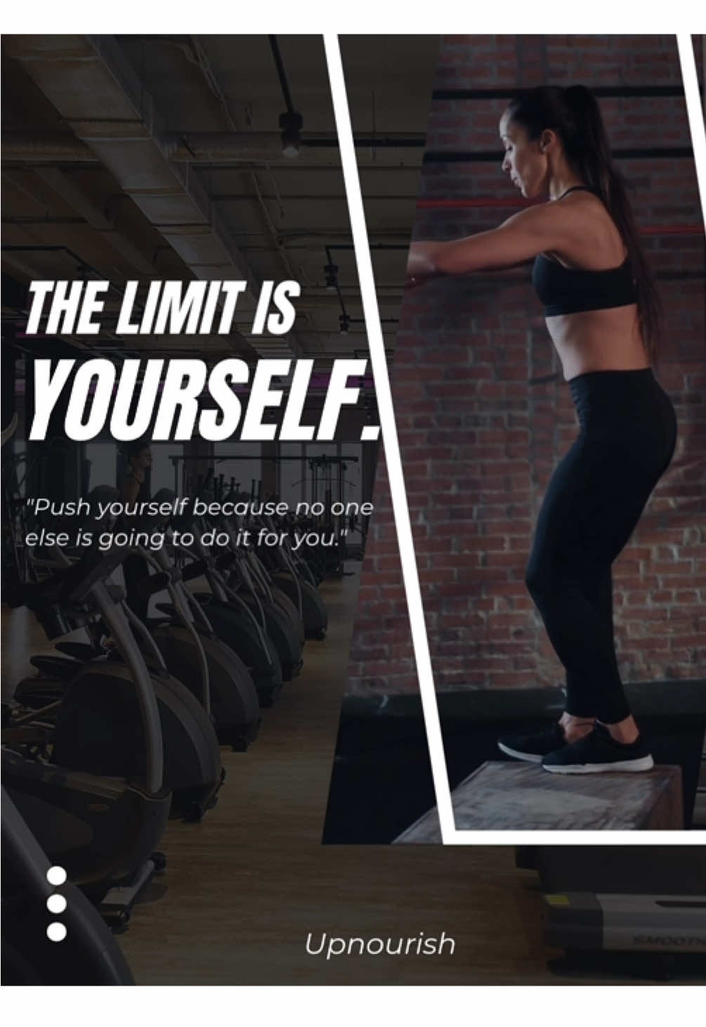 💪 The only limit is yourself! Life won’t push you — you have to push yourself. Every step you take, every rep you complete, and every small choice to keep going adds up to the stronger, better version of you. Don’t wait for someone else to motivate you or hand you success — it’s yours to claim. With UpNourish by your side, supporting your energy, focus, and wellness, you can embrace the challenge, trust your journey, and step outside your comfort zone. ✨ You are capable of more than you think, so keep pushing and show yourself what you’re made of!	 #UpNourish #PushYourLimits #MotivationDaily #StrongerEveryDay #SelfDiscipline 