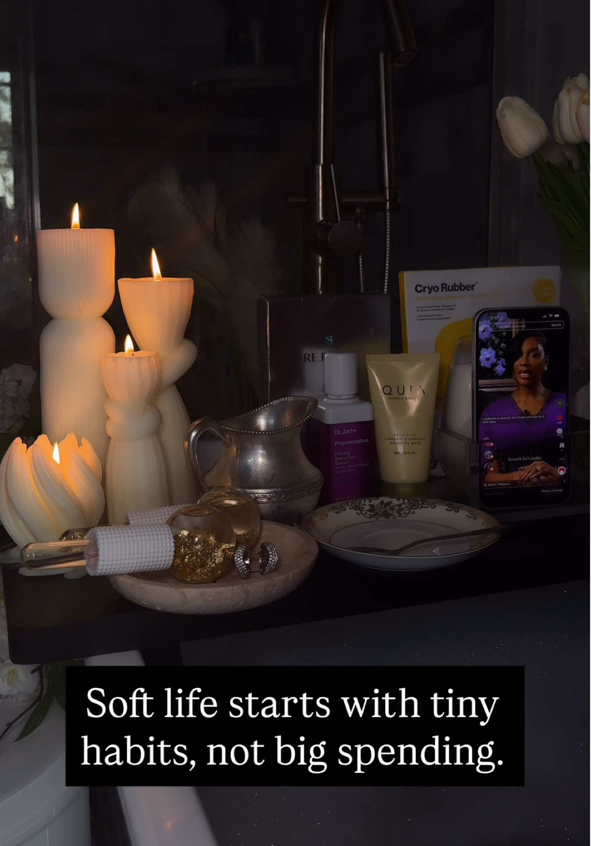 Soft life starts with tiny habits not big spending ❤️Do take care of yourself ❤️ #faithmorey #motivation #fyp #SelfCare #influencer 