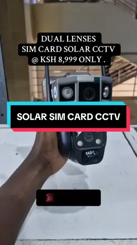Dual lens solar CCTV 🌞📹 | SIM & SD card ✅ | Motion detect & track 👀 | Night vision 🌙 | 2-way audio 🔊 | Security upgraded 💪#fyp #camera #tiktokkenya #cctv #android 