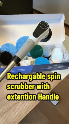 [Black Friday] DOVETY Electric Spin Scrubber Brush with 8 Replaceable Heads,2 Adjustable Speeds & 3 Adjustable Length Handle, Dual Speeds for Bathroom & Household Cleaning, Portable Durable Cleaning Tool ✨ Every home needs that one cleaning tool that actually makes your life easier. This spin scrubber tackles tubs, tile, grout, glass, corners, showers, and all the places that are hardest to reach. Adjustable handle, dual speeds, and 8 heads = effortless cleaning. Perfect for holiday deep cleans, new homeowners, parents, busy schedules, and gift giving. #tiktokshopcreatorpicks #tiktokshopblackfriday #tiktokshopcybermonday #bfcm #cleaninghacks 