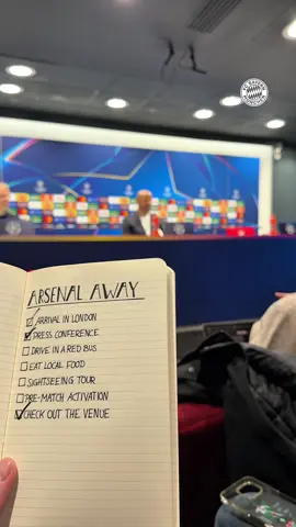 London Checklist – Matchday Edition 📋 #FCBayern #away #checklist #ucl #ARSFCB 