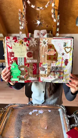 it’s the most wonderful time of the year to JUNK JOURNAL! 🎄🕯️☕️⭐️ junk is always so much cuter during the holidays and I’m getting a jump start to my cozy spreads! #junkjournal #junkjournalideas #junkjournalwithme #creativeinspiration #holidaycrafts 