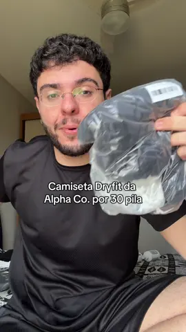 Camiseta da Alpha Co. saindo por 30 pila 🤌