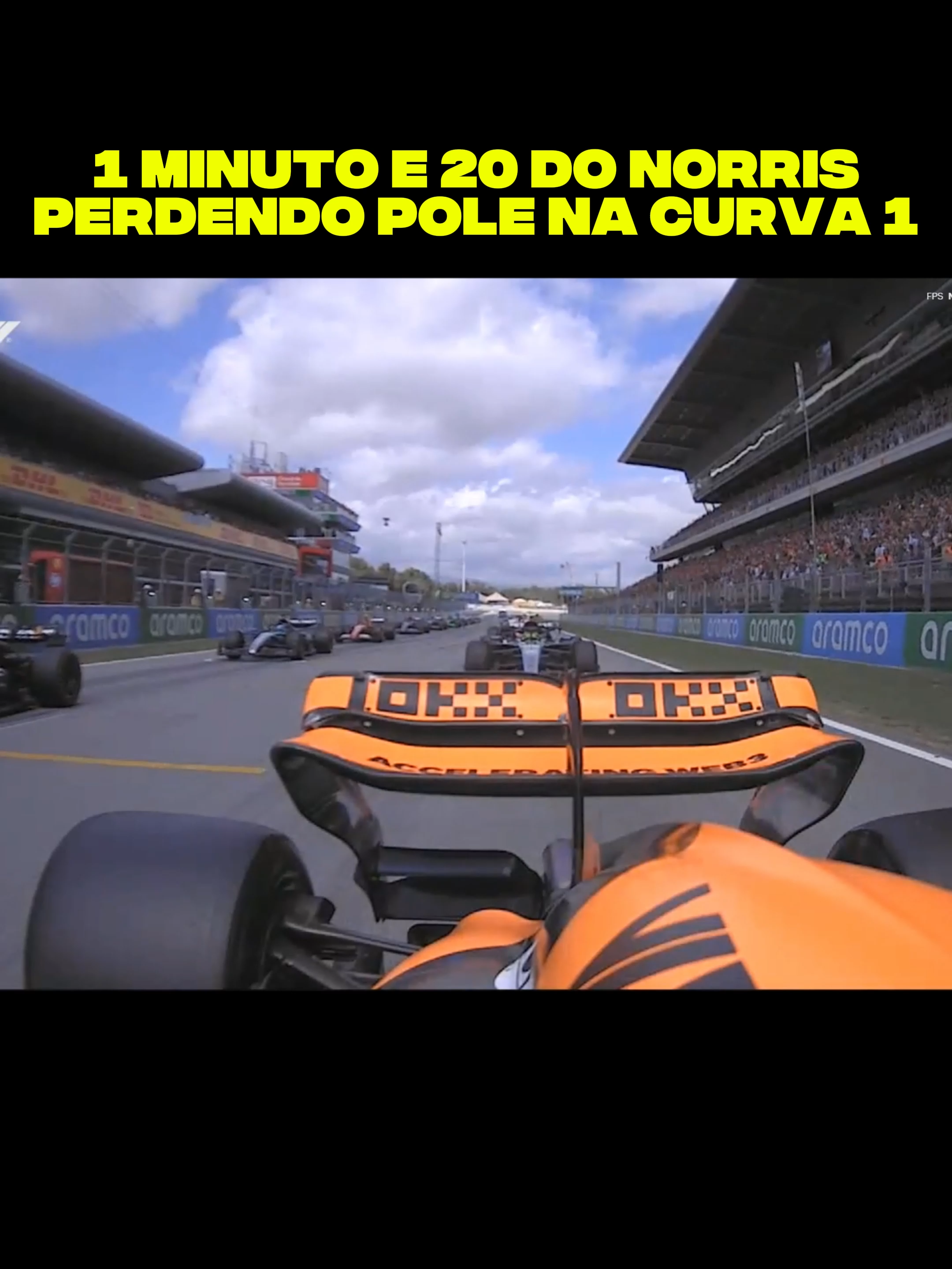 Bons tempos, saudades 😔#f1 #foryou #landonorris #poleposition #largada