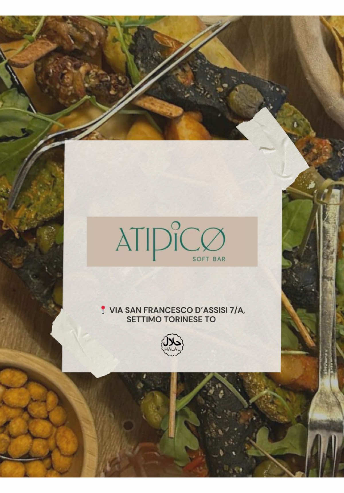 Ci sono posti che non ti aspetti… come questo aperitivo halal perfetto per rilassarsi, chiacchierare e mangiare bene. Salvate questo posto, ne vale davvero la pena ✨ 📍Atipicø, Via San Francesco d’assisi 7/A Settimo Torinese  🔍Scopri, gusta e condividi con noi #perte #fyp #torino #halalfood #muslimtiktok 