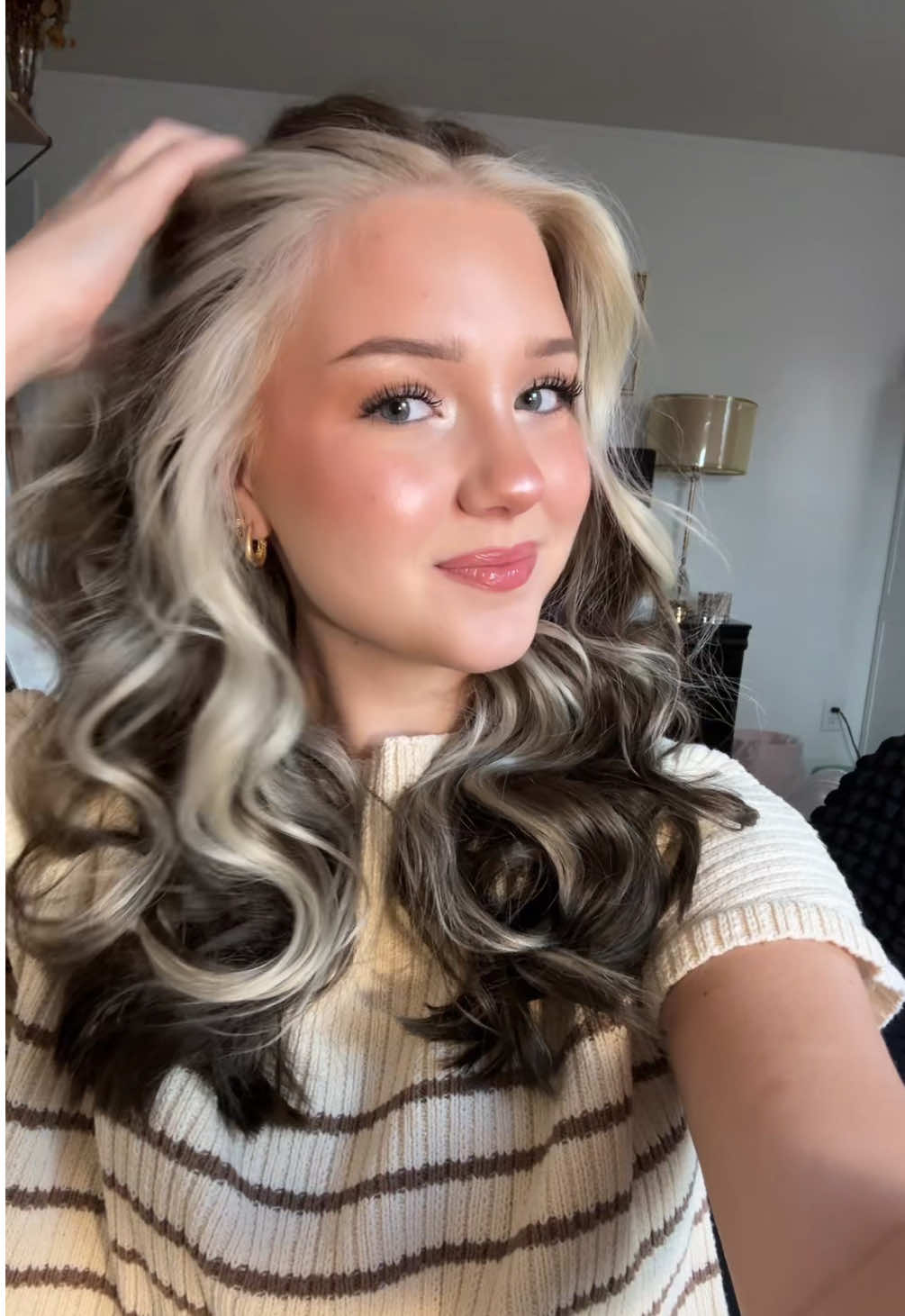 i’m in love 🤍🖤 #hairtransformation #blackandwhite #hairtok #fyp #brunette 