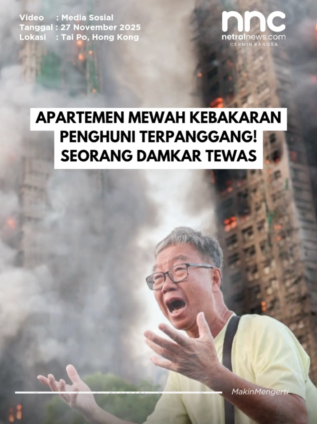 Kebakaran hebat melalap kompleks apartemen di Hong Kong! Puluhan warga tewas terpanggang 