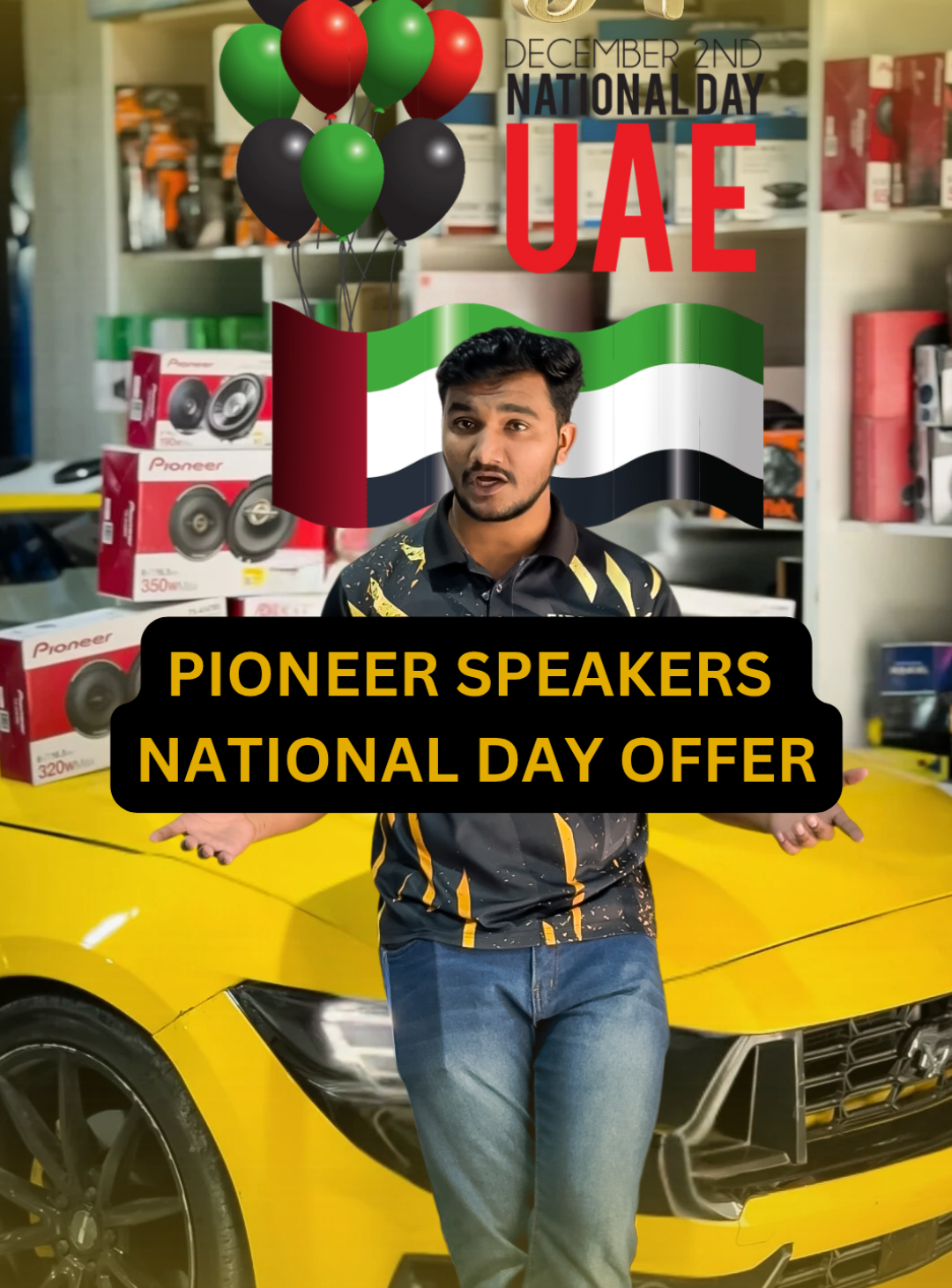 🎧 Pioneer Speakers Starting @ 199 DHS! 🇦🇪✨ Celebrate the 54th UAE National Day with our special audio upgrade offers at Carmods Dubai! 🔥 Pioneer 280W Speakers – Now Only 199 AED (was 299 AED) 🔥 Premium Pioneer Audio Package – Just 1499 AED Includes component speakers, coaxial speakers, and a subwoofer — limited-time offer! Book your slot now and enjoy the National Day with next-level sound! 🇦🇪🎶 📍 Salahalddin Street, Al Khabaisi Area, Deira, Dubai 📞 +971 50 183 2363, +971 56 133 1276 #UAENationalDay #UAENationalDay54 #Dubai #CarmodsDubai #speaker 