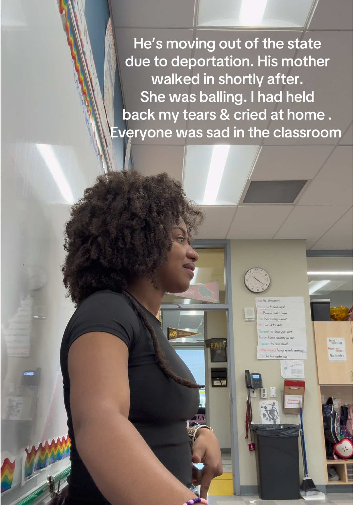 Teaching isn’t just academics. It’s community. Today our scholar Jonathan said his last goodbye before leaving the country, and my whole class felt it. We took time to process our feelings, supported each other, and kept learning. Proud of my babies for their strength.💛 #mrshanks #teachertok #fyp #TeachersOfTikTok 