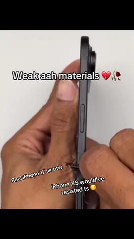 Downgrade in physical quality 🥀 #iphone #iphone17 #apple #fyp #foryou 
