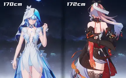 Chiều cao của các nhân vật trong Wuthring Waves #wutheringwaves #EditAnime #hykayoru #Fypシ #trend 