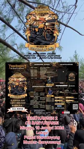 Inpo bolo awal tahun gasss banyuwangi bolo pesta pantai bolo 😍🔥🔥 #kaoscb #kaconkcbbangkalan #cbpekalongan #cbwarujayeng #cbbanyuwangi 