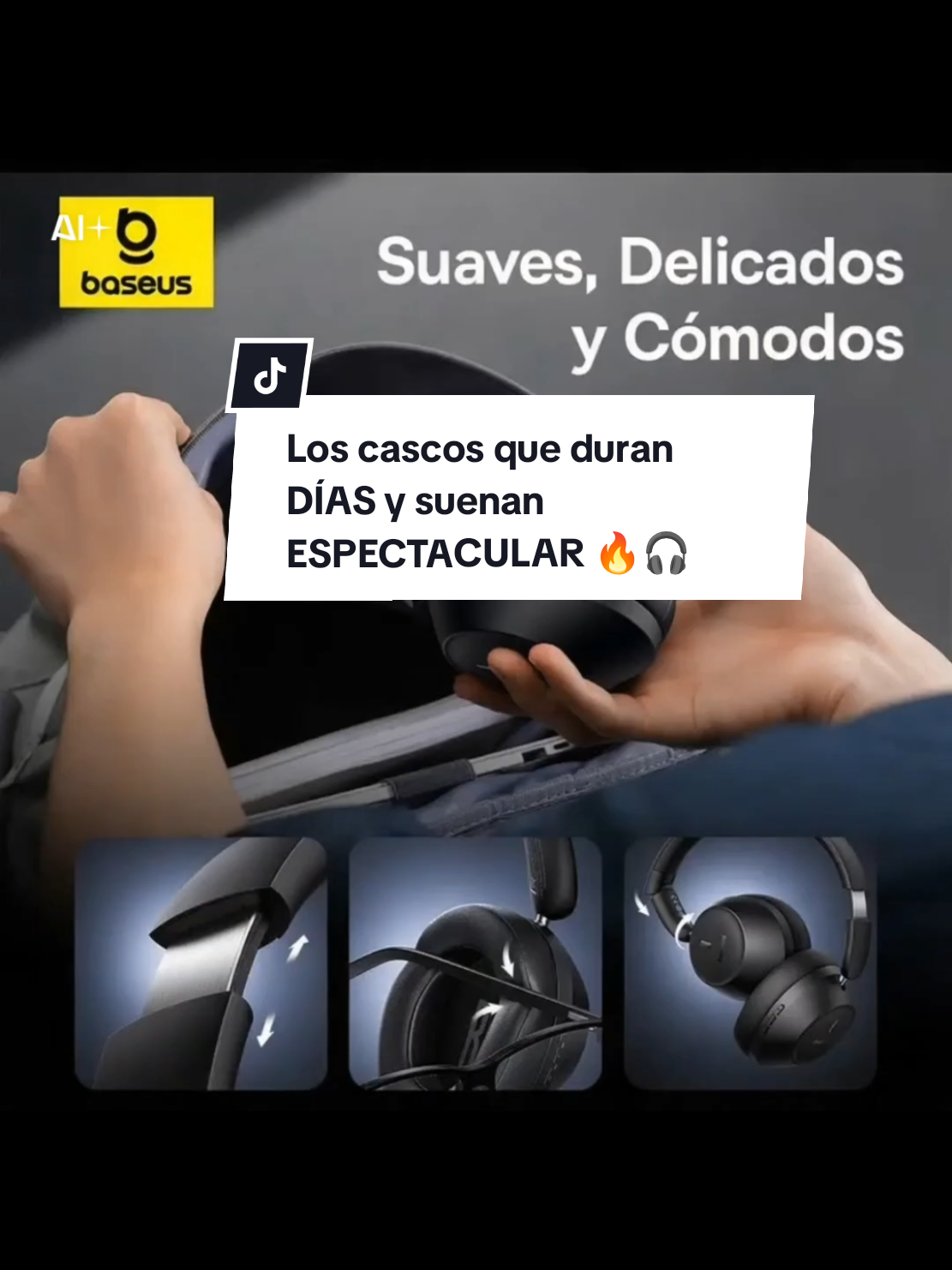 “Hoy te enseño los cascos inalámbricos Baseus que están siendo una auténtica sorpresa por su comodidad, su sonido y su autonomía increíble. Son cascos súper ligeros, suaves y acolchados, perfectos para llevarlos durante muchas horas sin notar presión. La diadema es flexible, los cojines se adaptan bien a la oreja y son ideales para estudiar, trabajar, viajar o simplemente relajarte escuchando tus canciones favoritas. Ofrecen un sonido muy limpio y equilibrado, con buenos graves y un nivel de claridad que se nota desde el primer instante. La conexión es rápida y estable, y puedes utilizarlos con móvil, tablet, ordenador y prácticamente cualquier dispositivo con Bluetooth. Algo que impresiona muchísimo es su autonomía: pueden durar varios días con una sola carga. Sí, varios días. Esto te permite olvidarte del cargador y usarlos cuando quieras, sin interrupciones. Además, si algún día te quedas sin batería, también puedes utilizarlos con cable. Son plegables, fáciles de guardar y perfectos para llevarlos siempre contigo. Si buscas unos cascos cómodos, con buen sonido, gran autonomía y un diseño pensado para el día a día, estos cascos Baseus son una opción perfecta. Y recuerda: ahora mismo los tienes disponibles con precio especial. Cómpralos ahora, los tienes en el carrito naranja.” “Los cascos que duran DÍAS y suenan ESPECTACULAR 🔥🎧” “Estos cascos inalámbricos Baseus son ligeros, cómodos y con un sonido espectacular. Tienen una autonomía que dura varios días y un diseño perfecto para trabajar, estudiar o viajar. Aprovecha el precio especial disponible ahora. Cómpralos ya, están en el carrito naranja. 🎧🛒 #CascosBaseus #AuricularesInalambricos #SonidoPremium #TecnologíaÚtil #AudioTop     ➡️ Haz clic y llévatelos ahora. Carrito naranja disponible.