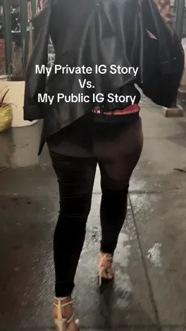 Private story: heels fighting for their LIFE in the rain 😭 Public story: OH boy… we outside 😉 #O#OhBoyCamronP#PrivateVsPublicS#StruggleToSoftLifeN#NYCFitCheckG#GirlsWhoGetIt 